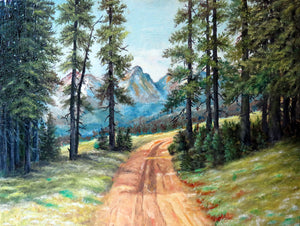 "Road Less Traveled"  16 x 20 Original Oil