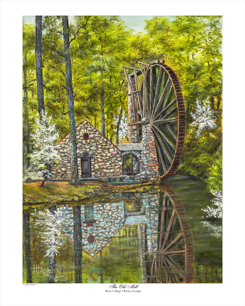 "The Old Mill at Berry College" Print